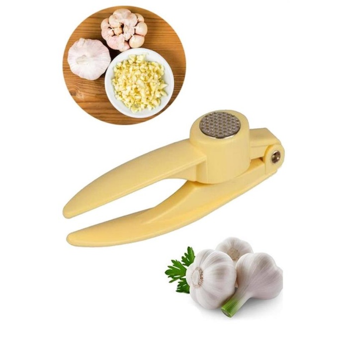 Pratik Kolay Yıkanabilir Sarımsak Ezme Aparatı Sarımsak Ezici Pres (5343)