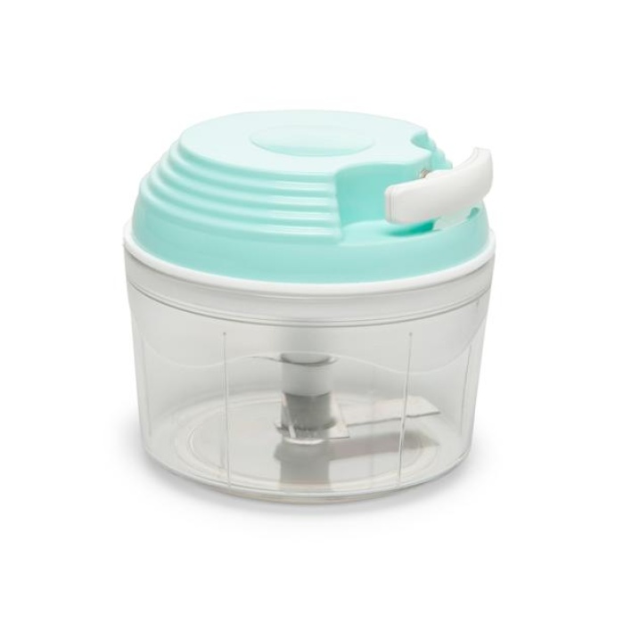 İpli El Rondosu 3 Bıçaklı Pratik İp Çekmeli Doğrayıcı Mutfak Mini Rota (5343)