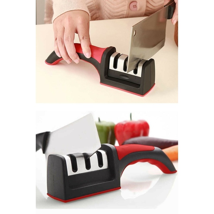 3 Aşamalı Bıçak Makas Bileyici Keskinleştirme Aleti (5343)