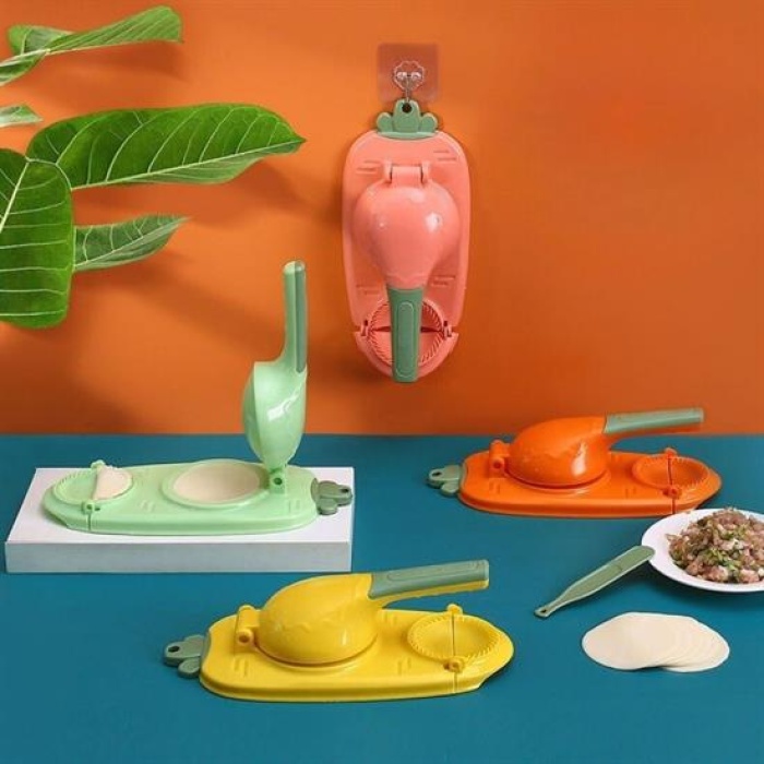 Havuç Tasarımlı Şık  Pratik  Börek Mantı Hamuru Presleme  Börek Yapma Kalıbı (5343)