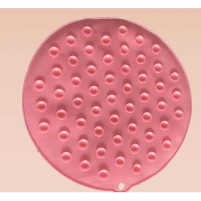 Yuvarlak Vantuzlu Banyo Sırt Kese Matı 26 cm (5343)