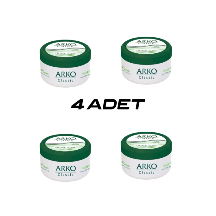 4 ADET ARKO CLASSİC NATUREL EL KREMİ 150ML (5343)
