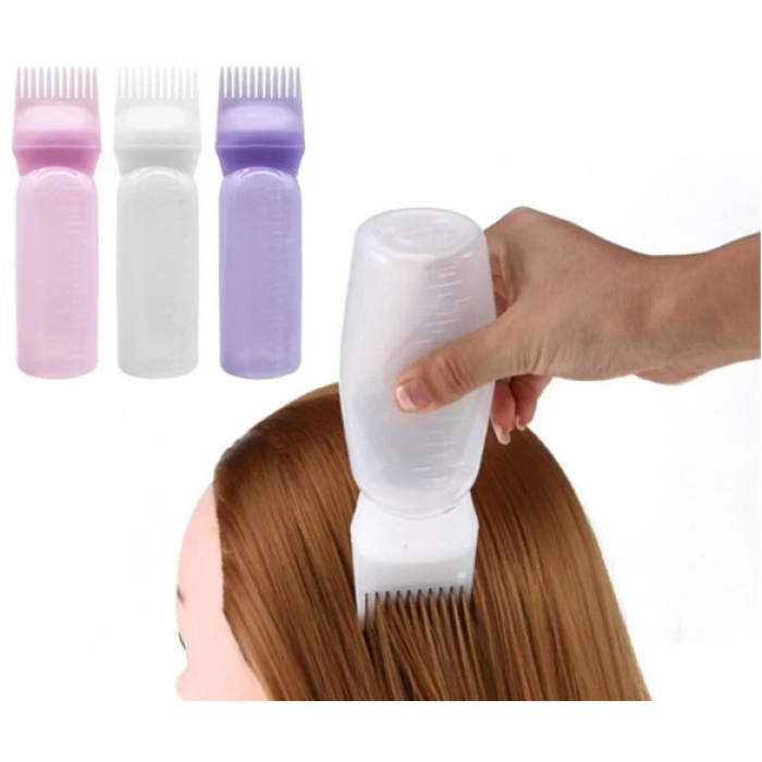 Taraklı Saç Boyama ve Bakım Yağı Uygulama Şişesi (5343)