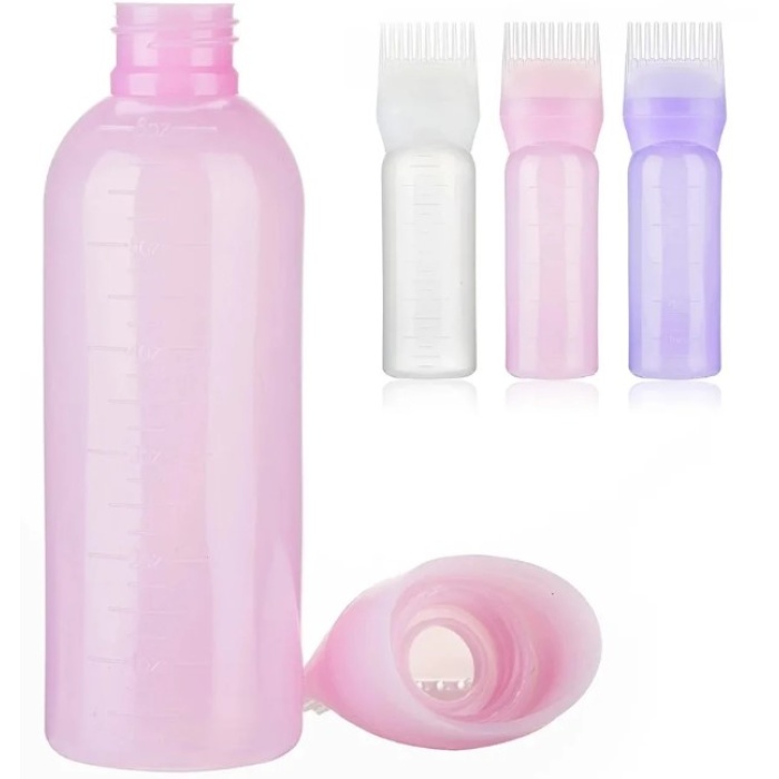 Taraklı Saç Boyama ve Bakım Yağı Uygulama Şişesi (5343)