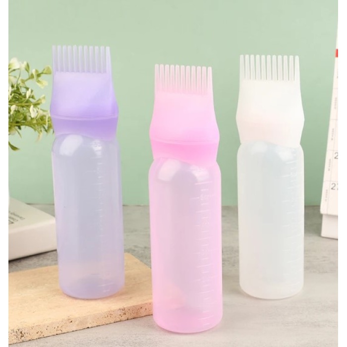 Taraklı Saç Boyama ve Bakım Yağı Uygulama Şişesi (5343)