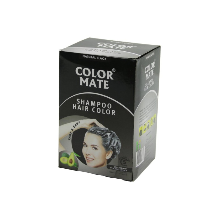 COLOR MATE 10PCS SİYAH SAÇ BOYAMA ŞAMPUANI (5343)