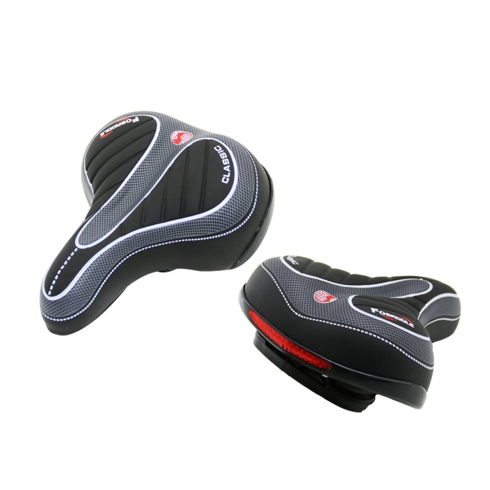 LÜX BÜYÜK - GENİŞ=20.5X25CM BİSİKLET SELE KOLTUK YAYLI - KIVRIMLI OTURAKDİKKAT FAR APARATI (5343)