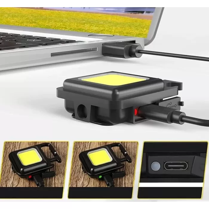 Mini Taşınabilir Led Çok Fonksiyonlu Fener (5343)