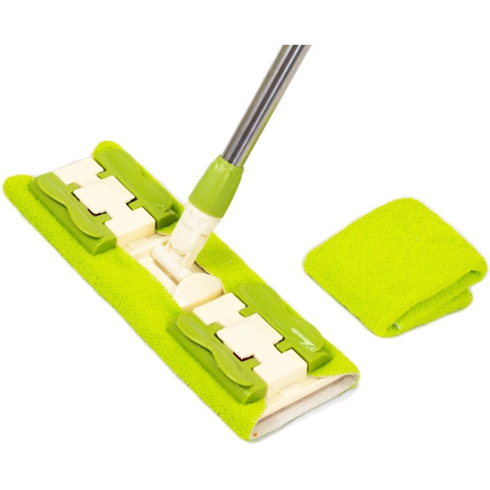 Sihirli Spin Mop Teleskopik Çok Amaçlı Mop +1 Bez Hediyeli - Mor (5343)