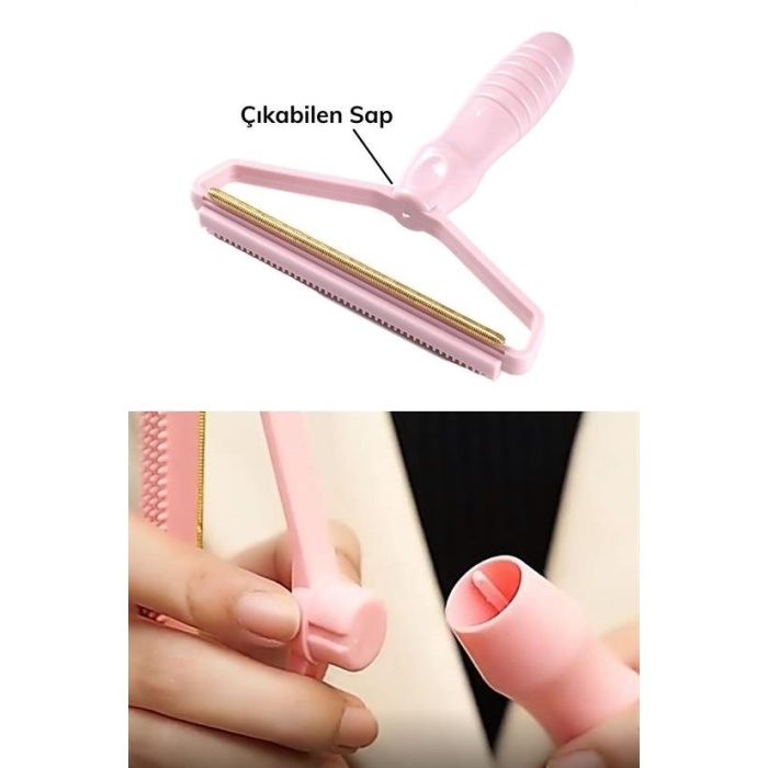 Çift Taraflı Elbise Kazak Plastik Kumaş Tüy Alma ve Tiftik Temizleyici Toplayıcı Taşınabilir (5343)