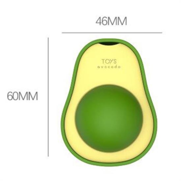Avokado Model Yapışkanlı Kedi Oyuncağı Yenilebilir Kedi Nanesi Otu (5343)