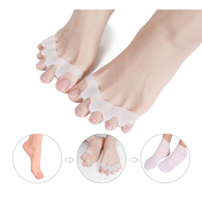 5 Parmak Ayıran Geçmeli Makara Beyaz Renk (5343)