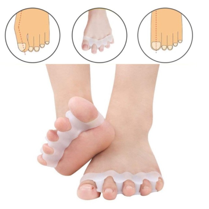 5 Parmak Ayıran Geçmeli Makara Beyaz Renk (5343)