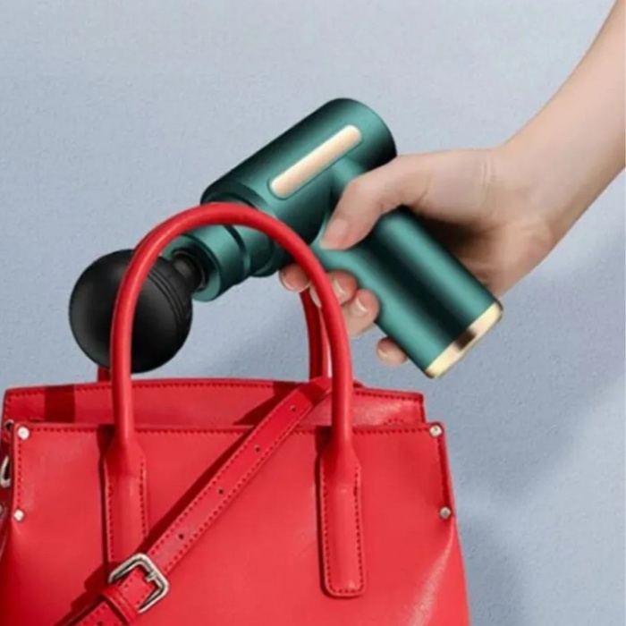 4 Masaj Başlıklı Titreşim, Şarj Edilebilir Küçük Masaj Aleti,Masaj Tabancası (5343)