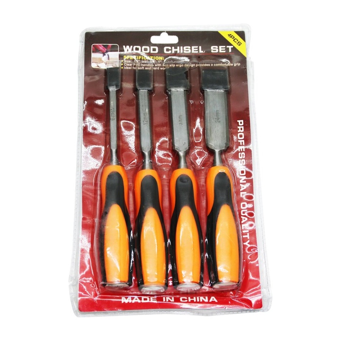 WOOD CHISEL 4 PARÇA 6-12-18-24MM İSKARPELA SET (5343)