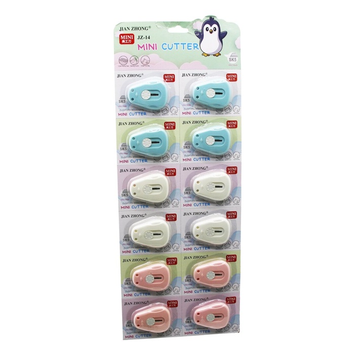 12 ADET MİNİ CEP - ÇANTA PENGUEN FALÇATA - MAKET BIÇAK (5343)