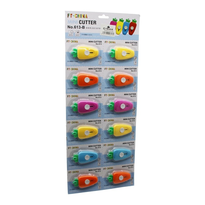 12 ADET HAVUÇ MİNİ CEP - ÇANTA FALÇATA - MAKET BIÇAK (5343)