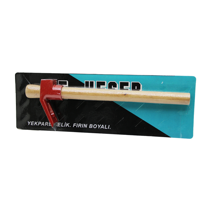 VAKUMLU KIRMIZI KESER AHŞAP SAPLI (5343)