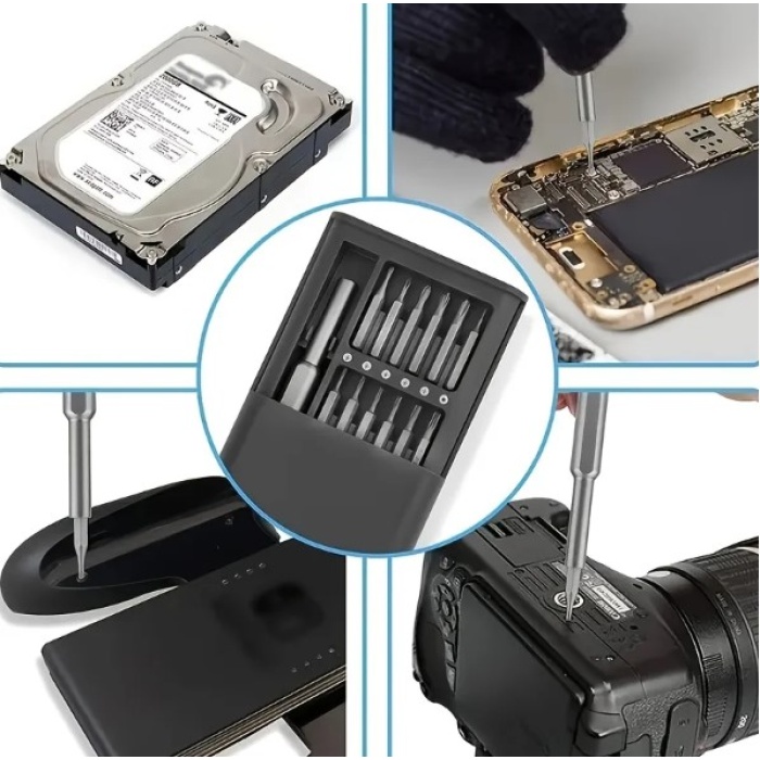 25 Parça Çok Fonksiyonlu Hassas Tornavida Seti (5343)