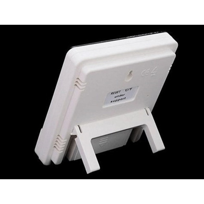 Bebek Odası Masaüstü Dijital Termometre Nem Ölçer Higrometre Saat (5343)