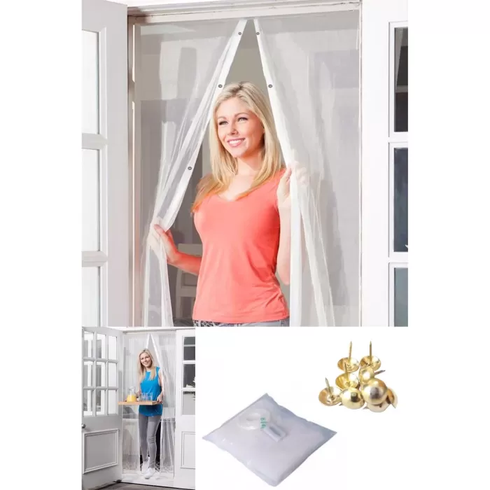 Mıknatıslı Kapı Sinekliği Tül Perde 105 x 205 cm (5343)