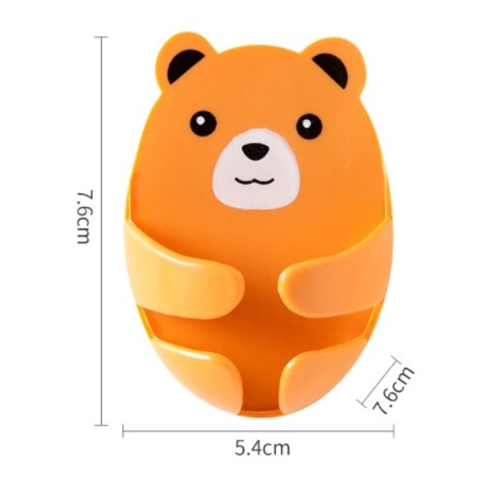 Ayıcık Desenli Çok Amaçlı 4 lü Fiş Tutucu (5343)