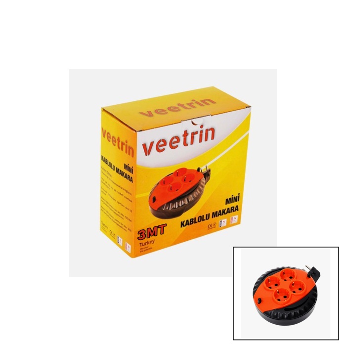 3MT MİNİ MAKARALI UZATMA KABLO 3X1.5MM (5343)