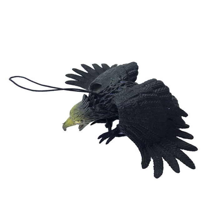Siyah Renk Yumuşak Plastik Şaka Kartal Yarasa Anahtarlık Şaka Malzemesi (5343)