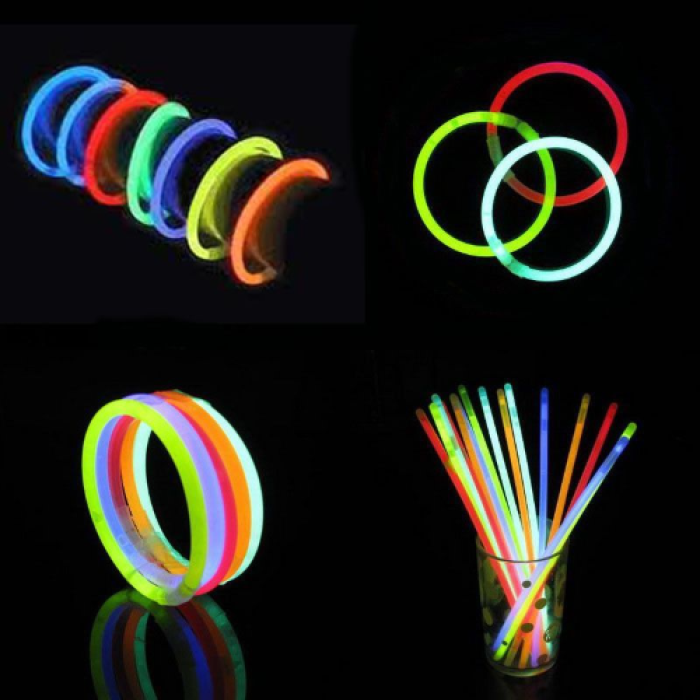 Glow Fosforlu Neon Bileklik 50 Adet (5343)