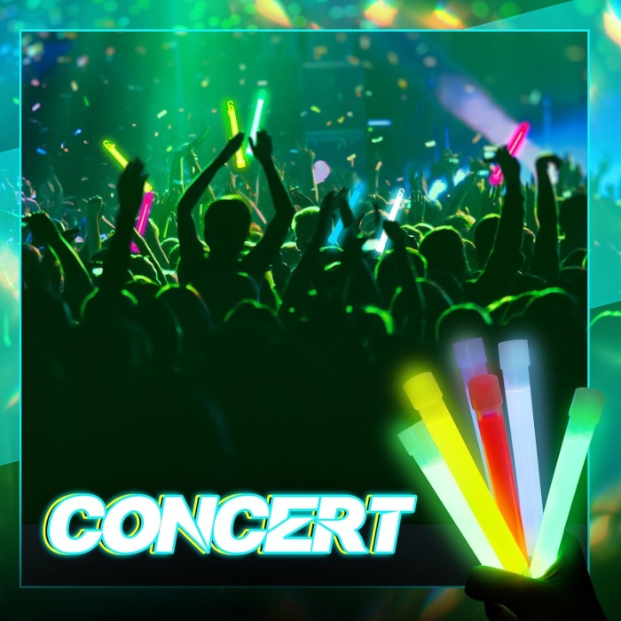 Karanlıkta Yanan Asılabilir ip Aparatlı Glow Kolye Glow Lamba 6 Adet 6 Renk 15 cm (5343)