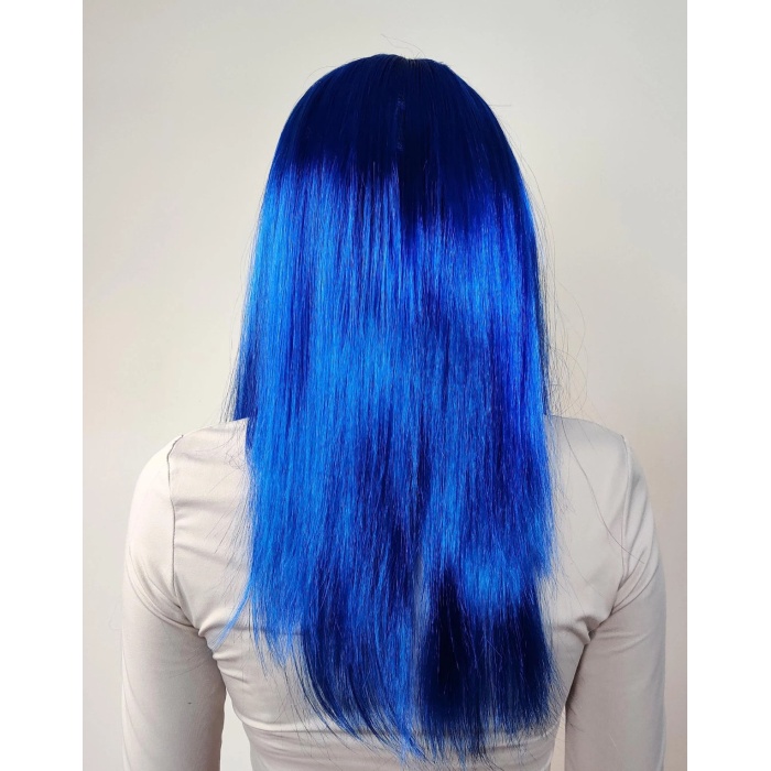 Mavi Renk Uzun Parti Peruğu (5343)