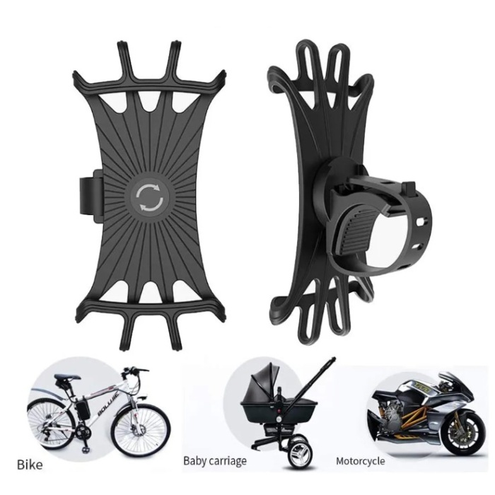 Esnek Silikon Örümcek Bisiklet Telefon Tutucu (5343)
