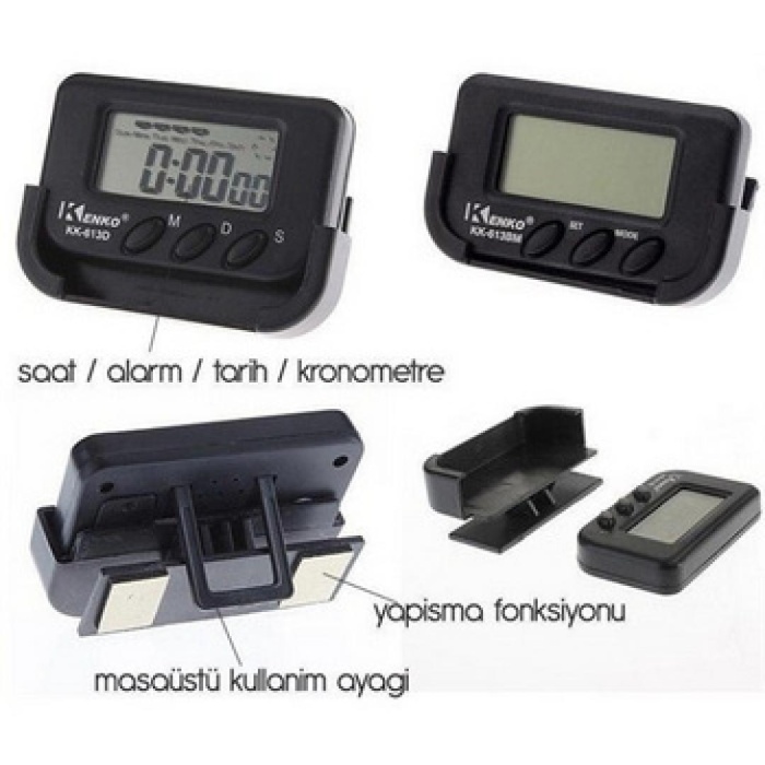 Araç İçi Dijital Saat (5343)