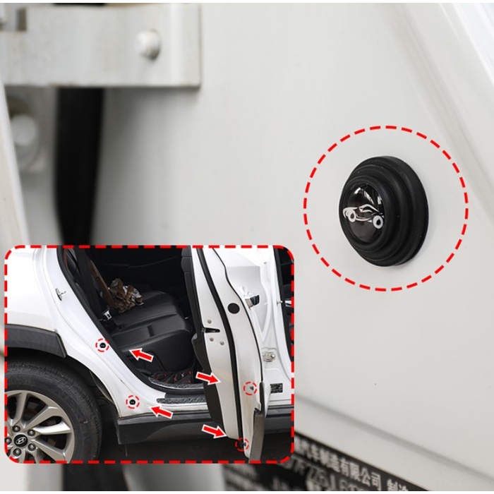 Araba Kapı Ses ve Darbe Emici Pad 10 Adet Siyah (5343)