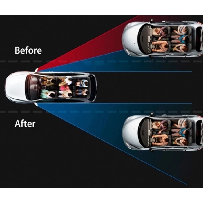 Ayarlanabilir Kör Nokta Aynası Siyah 2 Adet (5343)