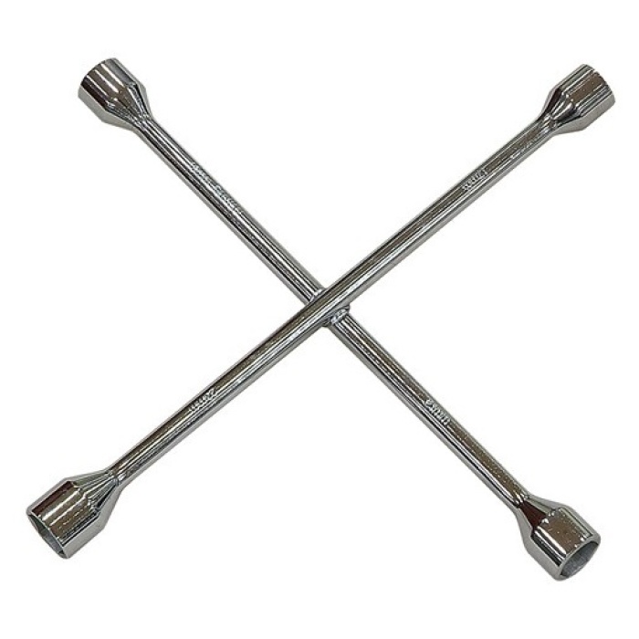 Dörtlü Bijon Anahtarı Krom Çelik Tam Profesyonel Lokmalı Bijon Tüm Araçlar İçindir (5343)