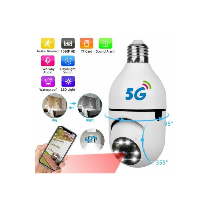 WiFi Panoramik Kamera 360 Derece Kablosuz Kamera (5343)