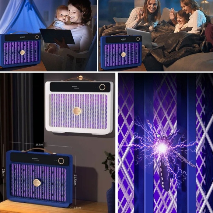 4000mAh Şarj Edilebilir Kablosuz 3000V Yüksek Güçlü Elektrikli Sivrisinek Öldürücü Sivrisinek Öldürme Lambası,Sinek Kıran BG-009 2000 mah (5343)