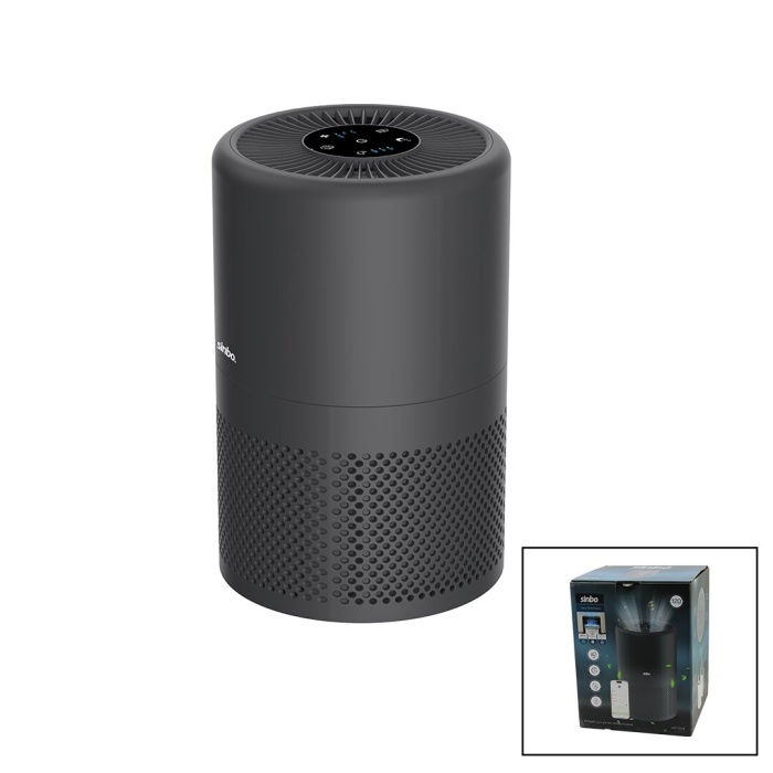 HAVA TEMİZLEME CİHAZI 3 KADEME FİLTRELEME OTOMATİK FAN UV AYDINLATMA SESSİZ UYKU MOD WİFİ UZAKTAN KONTROL SAP-5508 (5343)