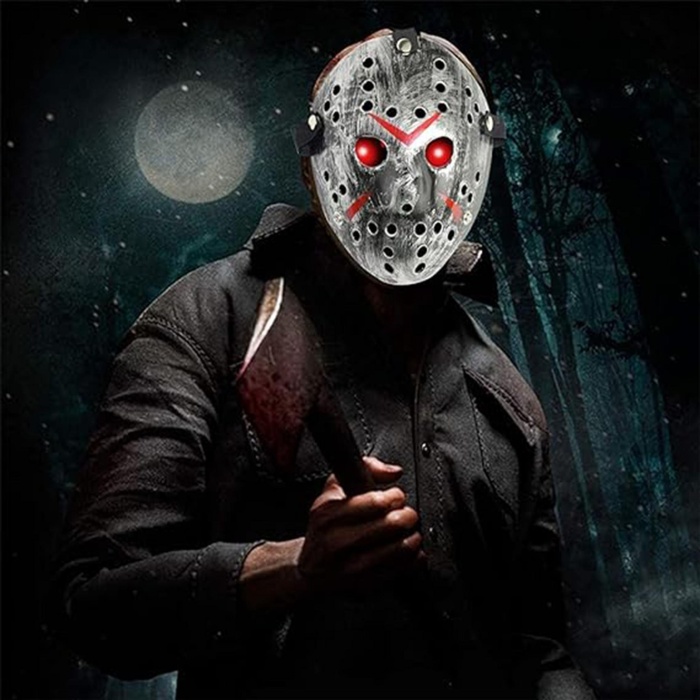 Jason Maskesi Hannibal Maskesi Metal Gümüş Renk 20x25 cm (5343)