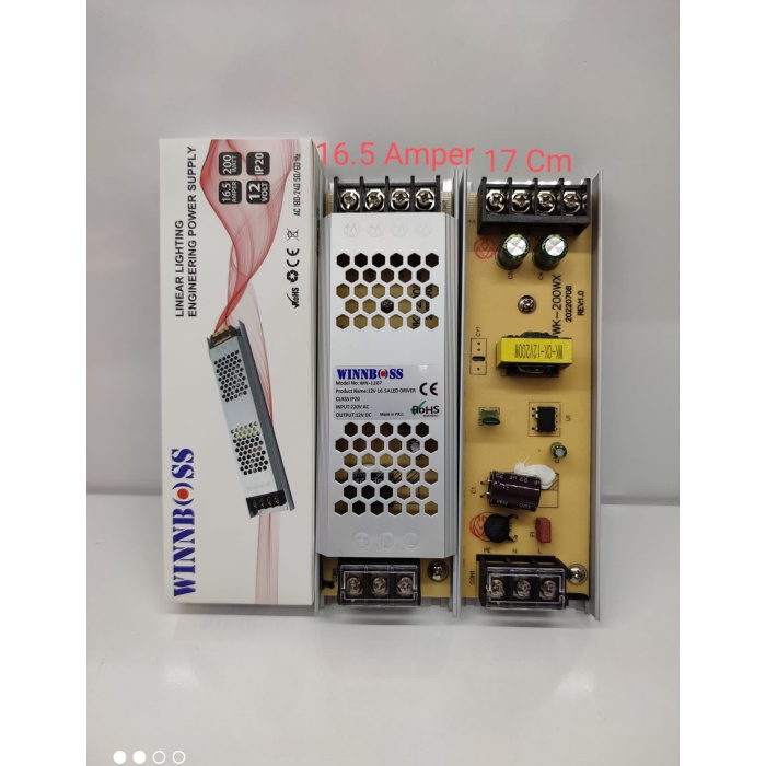 12V-16.5A-200W-IP20 ULTRA SLİM TRAFO (5343)