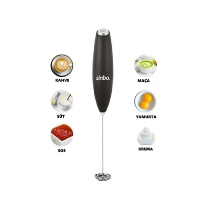 PİLLİ SÜT KÖPÜRTÜCÜ - KARIŞTIRICI MİNİ MİKSER SÜT - KAHVE - SOS - YUMURTA STO-6723 (5343)