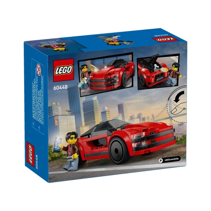 60448 Lego City Kırmızı Spor Araba 109 parça +5 yaş