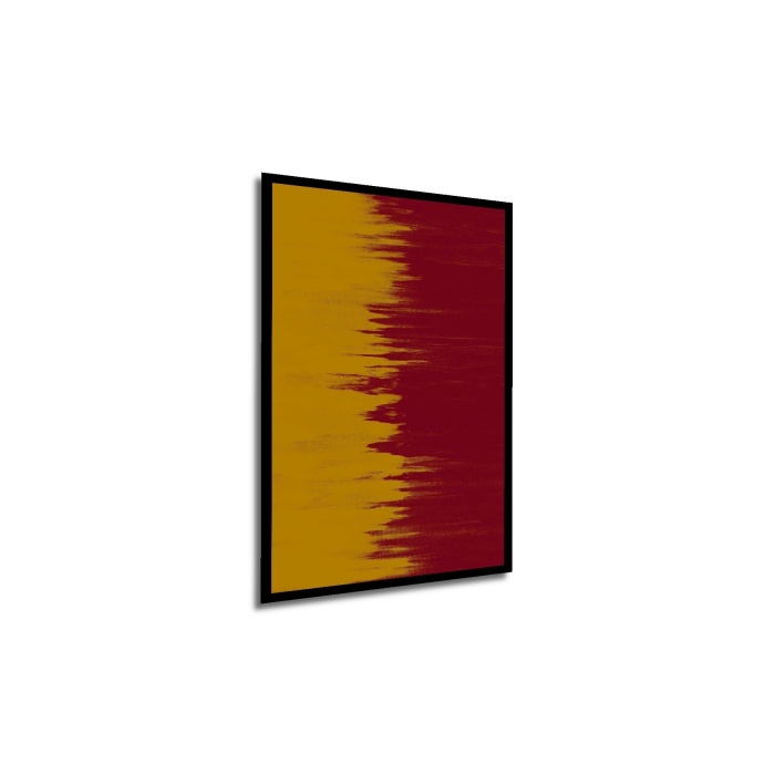 Çerçeve Görünümlü Dekoratif Ahşap Kare Renklerin Dansı Tablosu Ev/Ofis/İşyeri Tablo