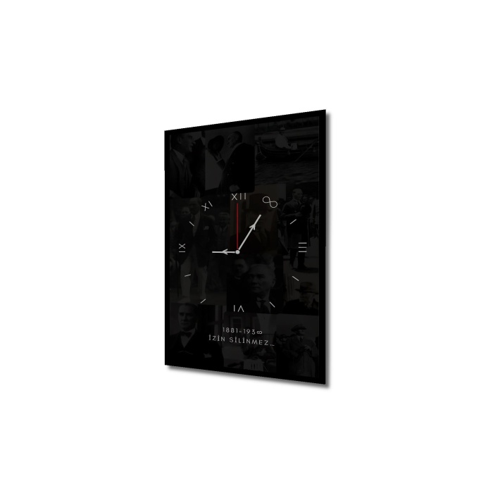 Çerçeve Görünümlü Dekoratif Ahşap Kare Atatürk Anısına Tablosu Ev/Ofis/İşyeri Tablo