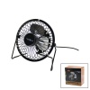 USB - MİNİ FAN METAL KASA - AYAK=360 DERECE MASA ÜSTÜ VANTİLATÖR 4-METAL PERVANE 13.5X11X15CM5V-2.5W (5343)