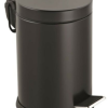 3LT SİYAH PEDALLI METAL ÇÖP KOVASI (5343)