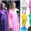 Kadın Erkek Yağmurluk Kapüşonlu Çıtçıtlı Eva Raincoat (5343)