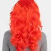Kırmızı Renk Uzun Dalgalı Parti Peruğu (5343)
