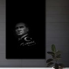 Çerçeve Görünümlü Dekoratif Ahşap Kare Mustafa Kemal Atatürk Tablosu Ev/Ofis/İşyeri Tablo
